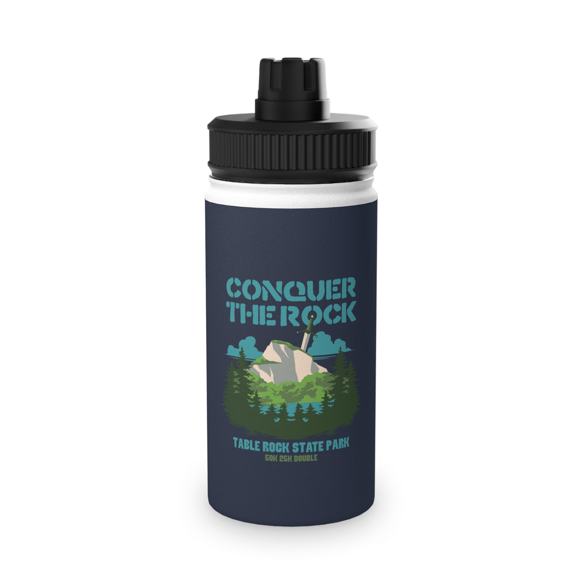 Conquer the Rock Forest Water Bottle
