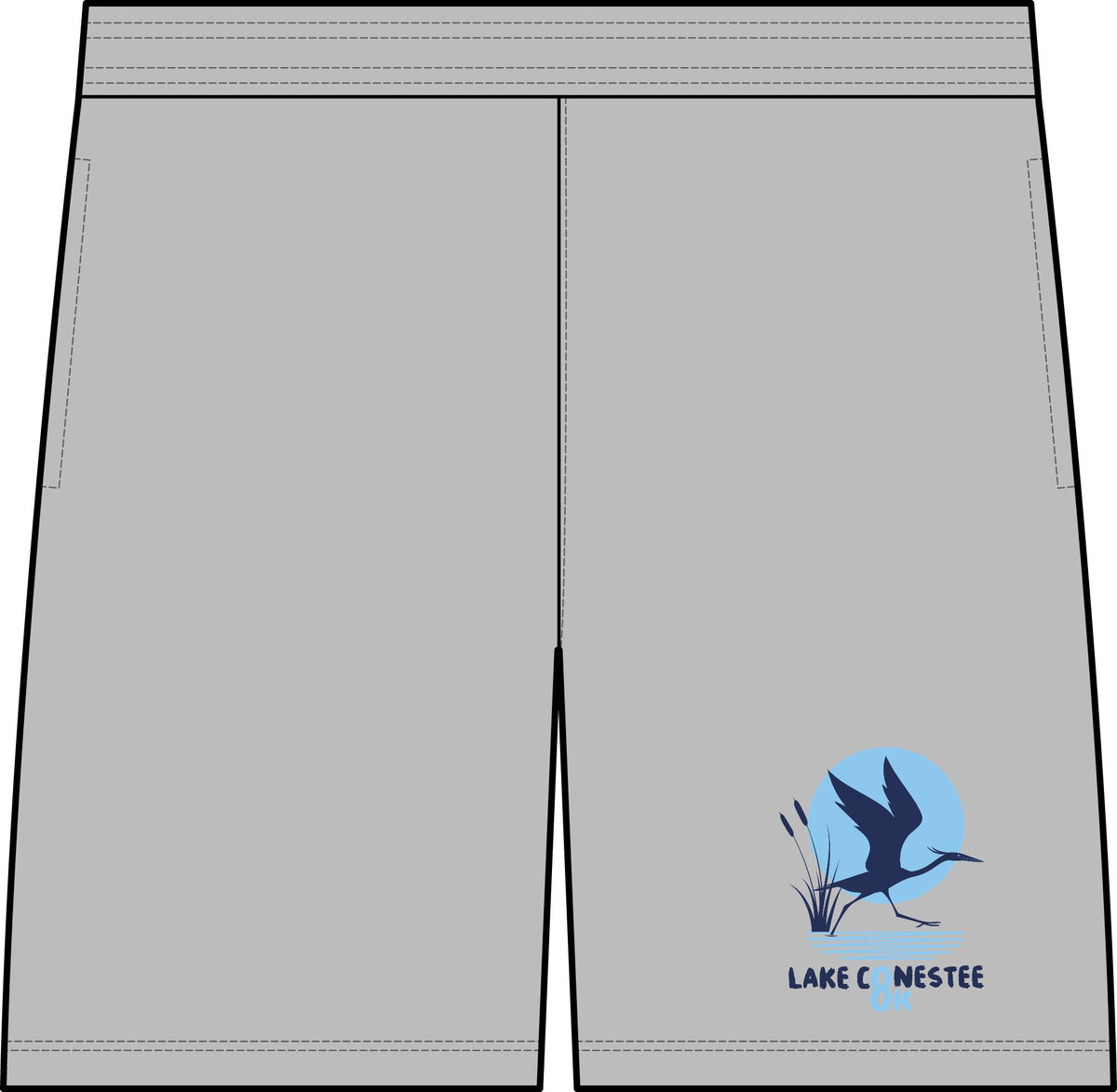 Lake Conestee Heron Running Shorts