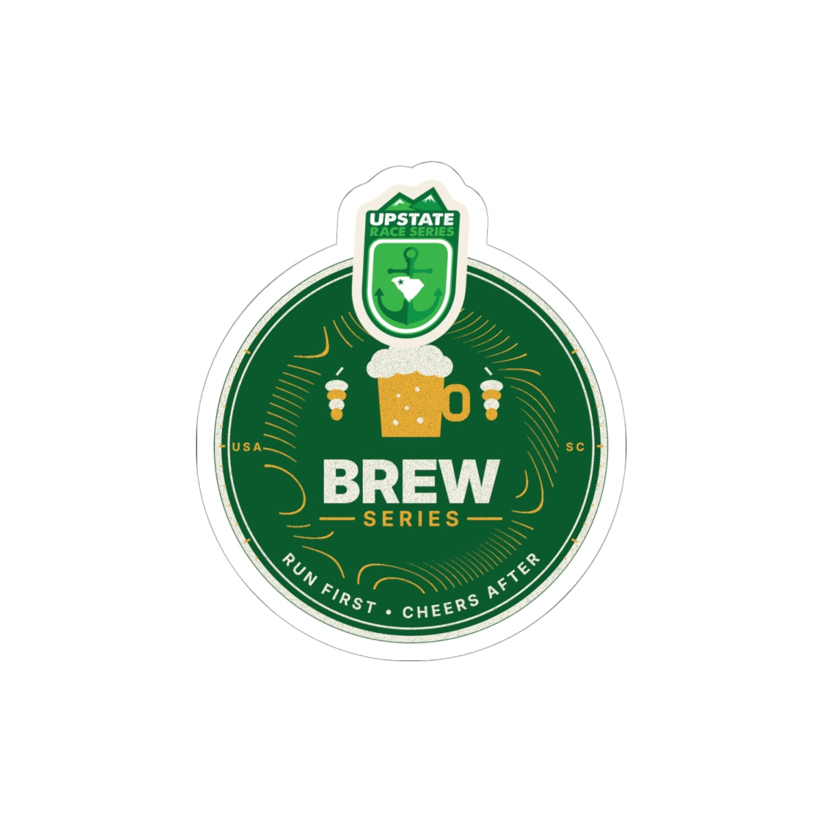 Upstate Brew Series Crest Sticker