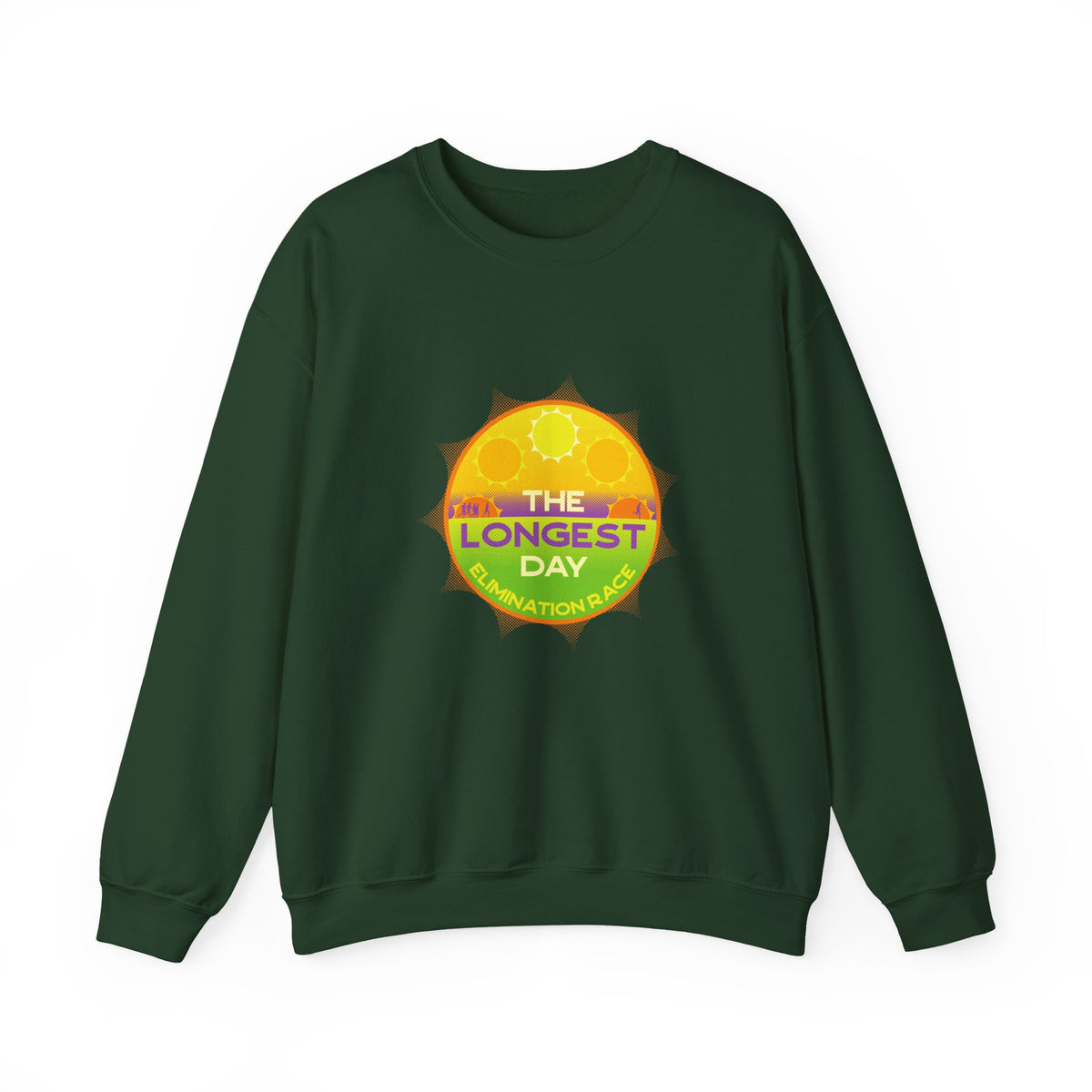 Longest Day Sunburst Badge Crewneck