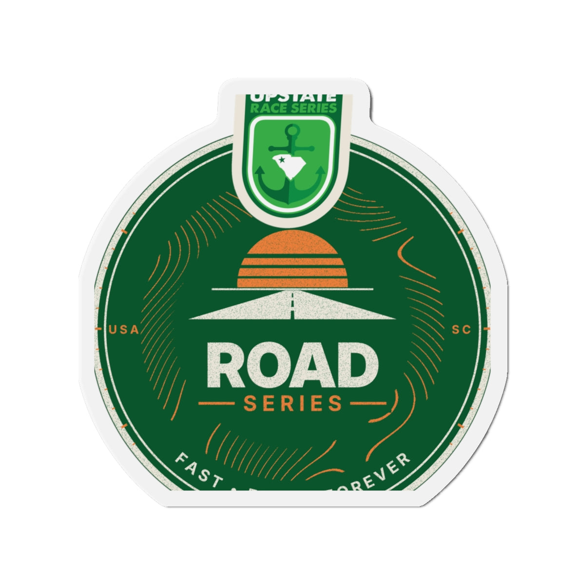 Upstate Road Series Crest Magnet