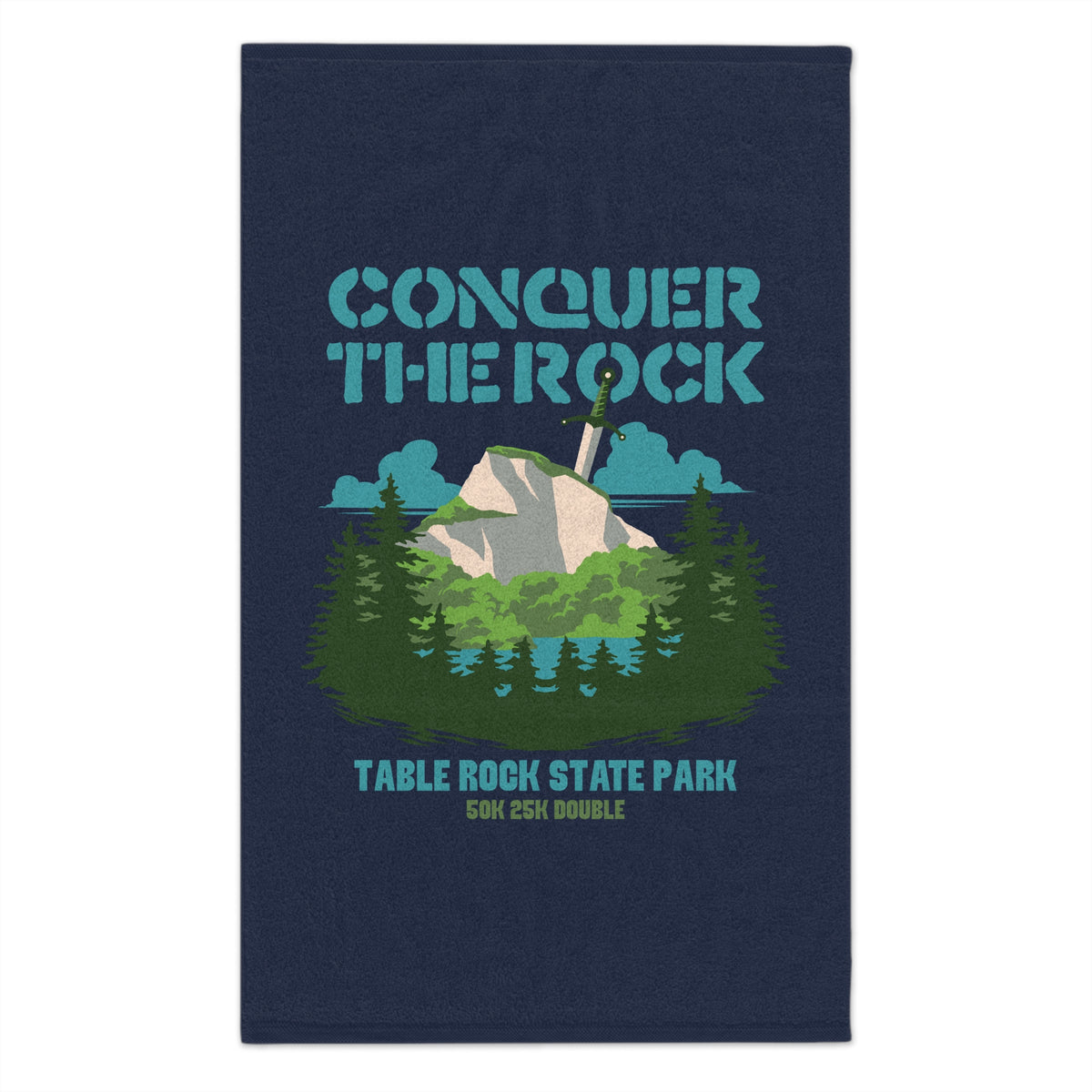 Conquer the Rock Forest Rally Towel
