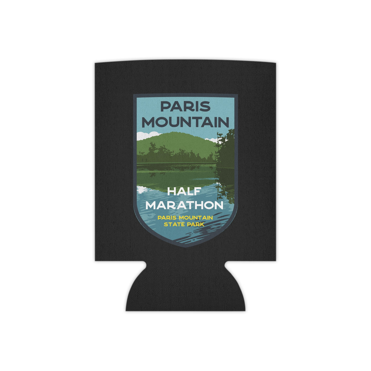 Paris Mountain Lake Badge Can Cooler