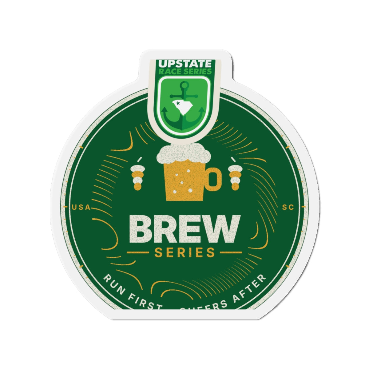 Upstate Brew Series Crest Magnet
