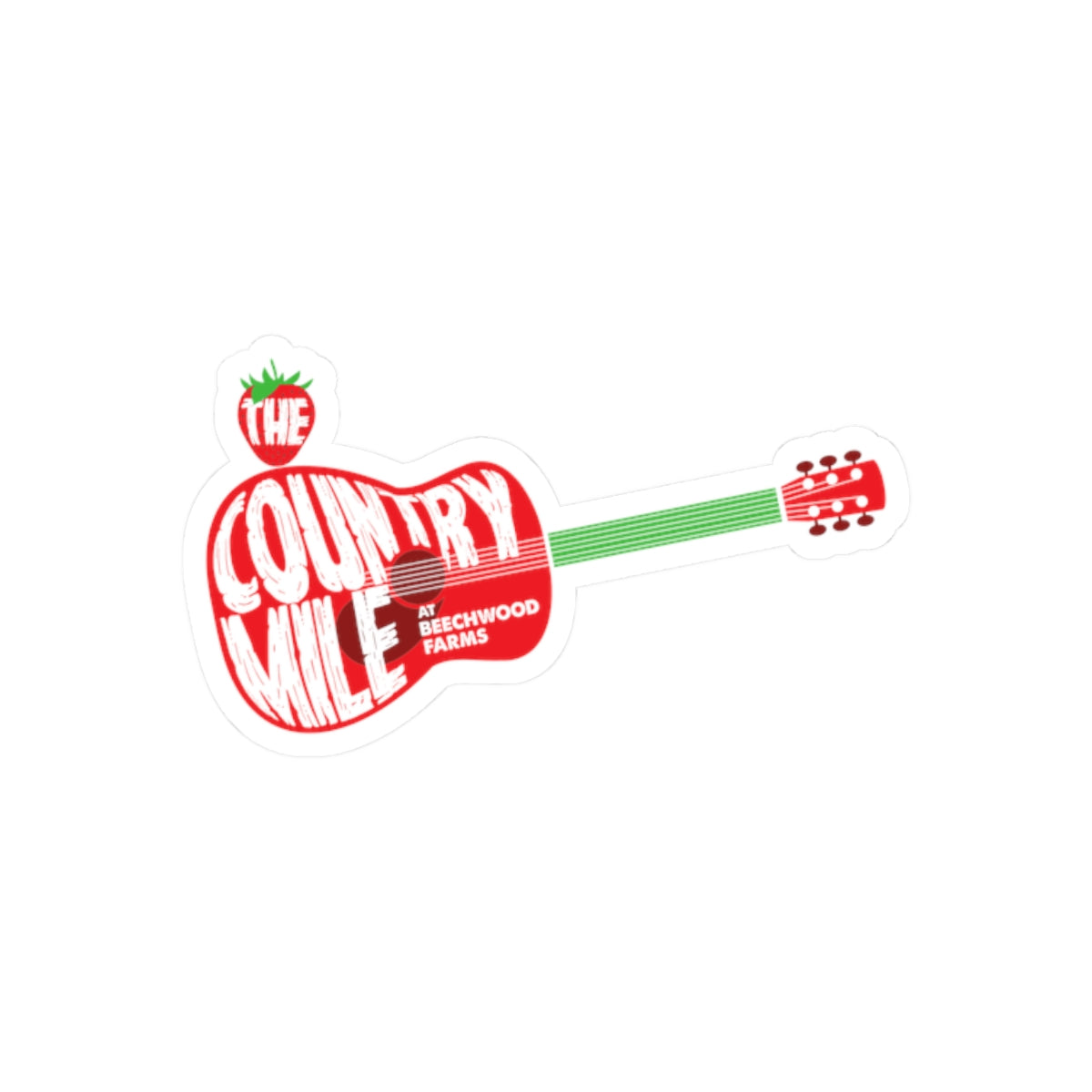 Country Mile Guitar Sticker