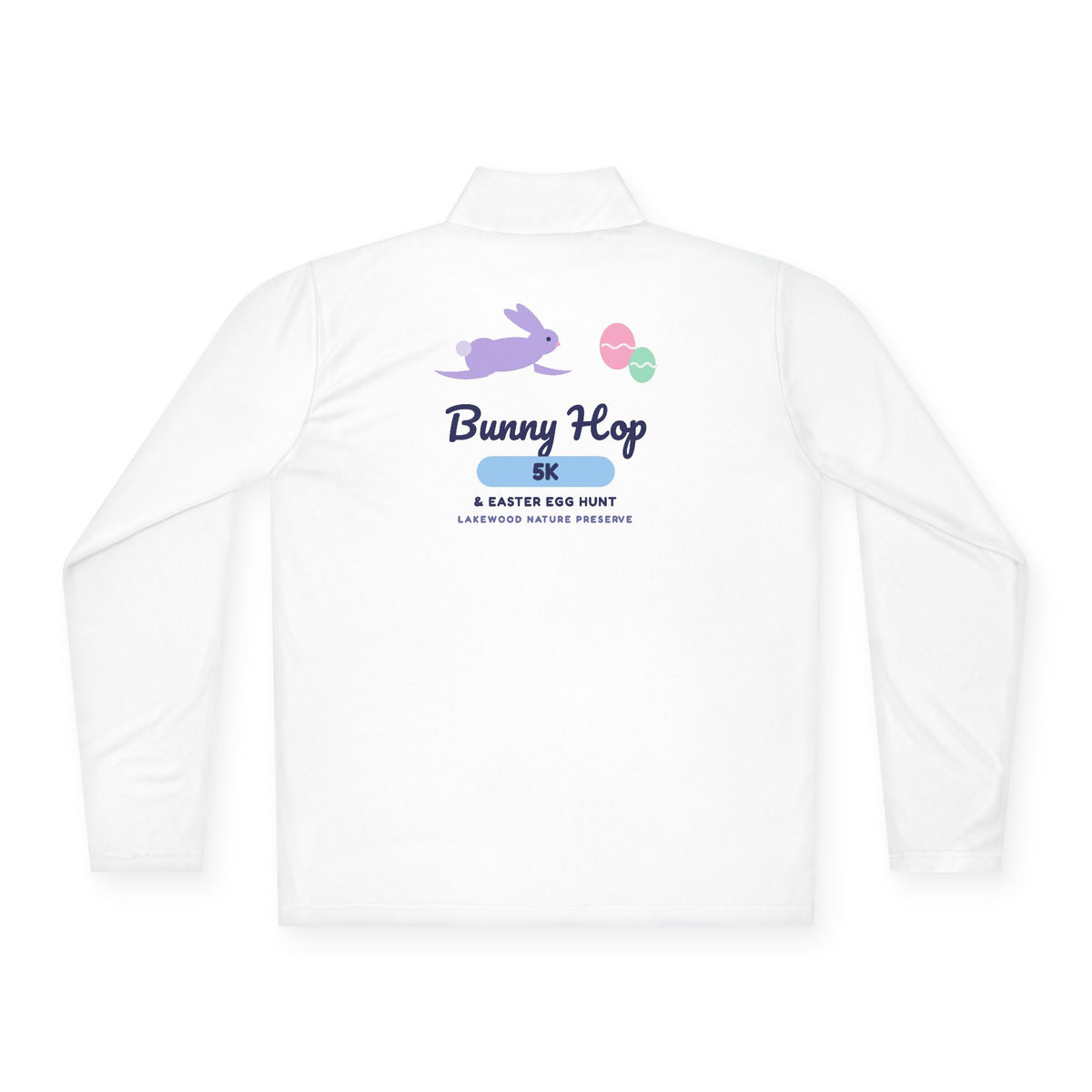 Bunny Hop Script Back-Print Quarter-Zip