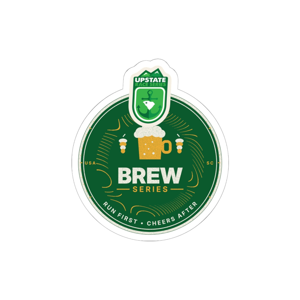 Upstate Brew Series Crest Sticker
