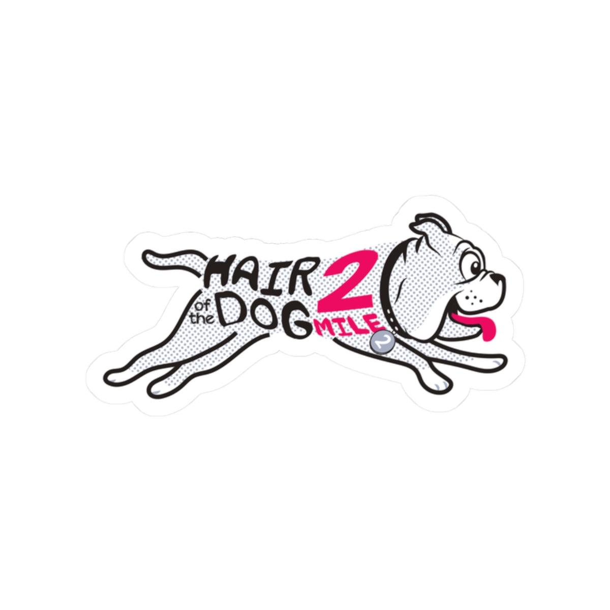 Hare of the Dog Running Dog Sticker