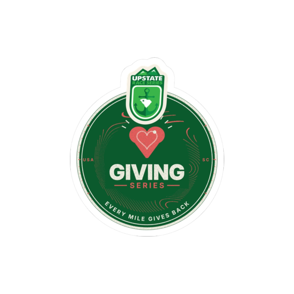 Upstate Giving Series Crest Sticker