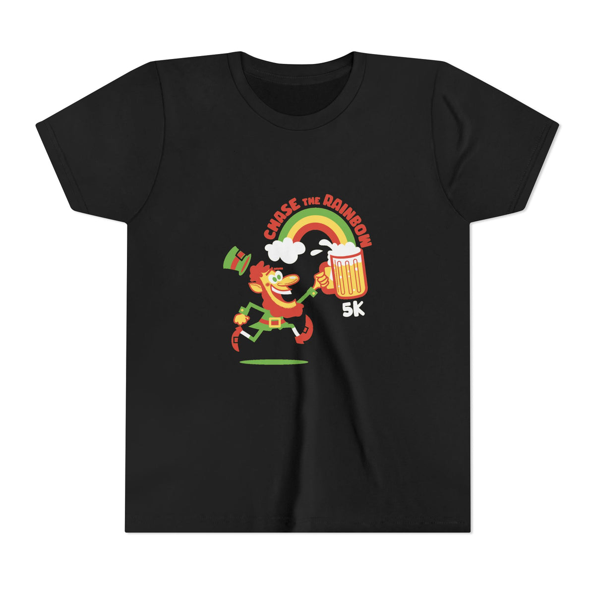 Chase the Rainbow Leprechaun Youth Tee