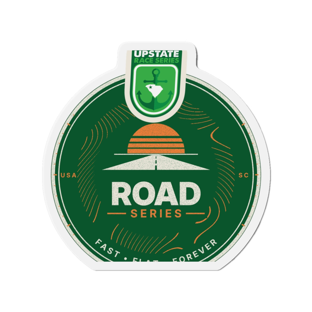 Upstate Road Series Crest Magnet