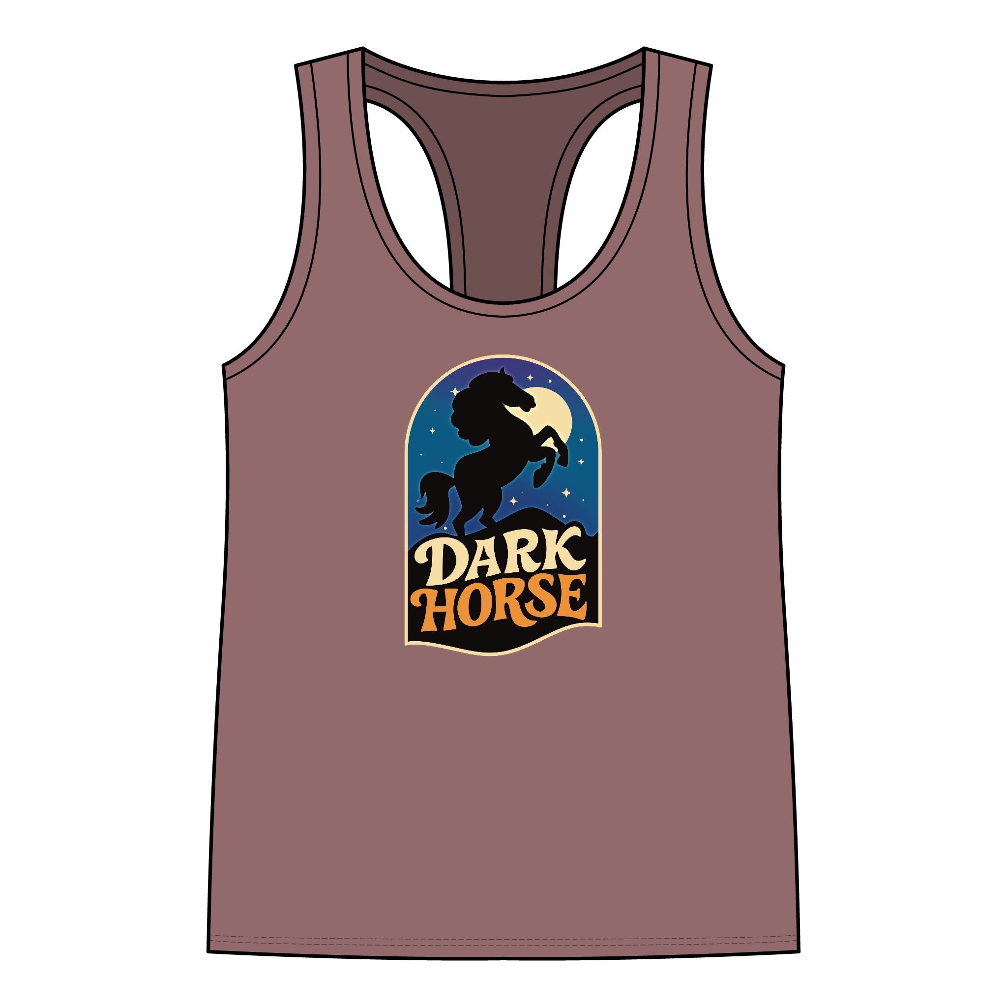 Tank Top Racer Back - Dark Horse