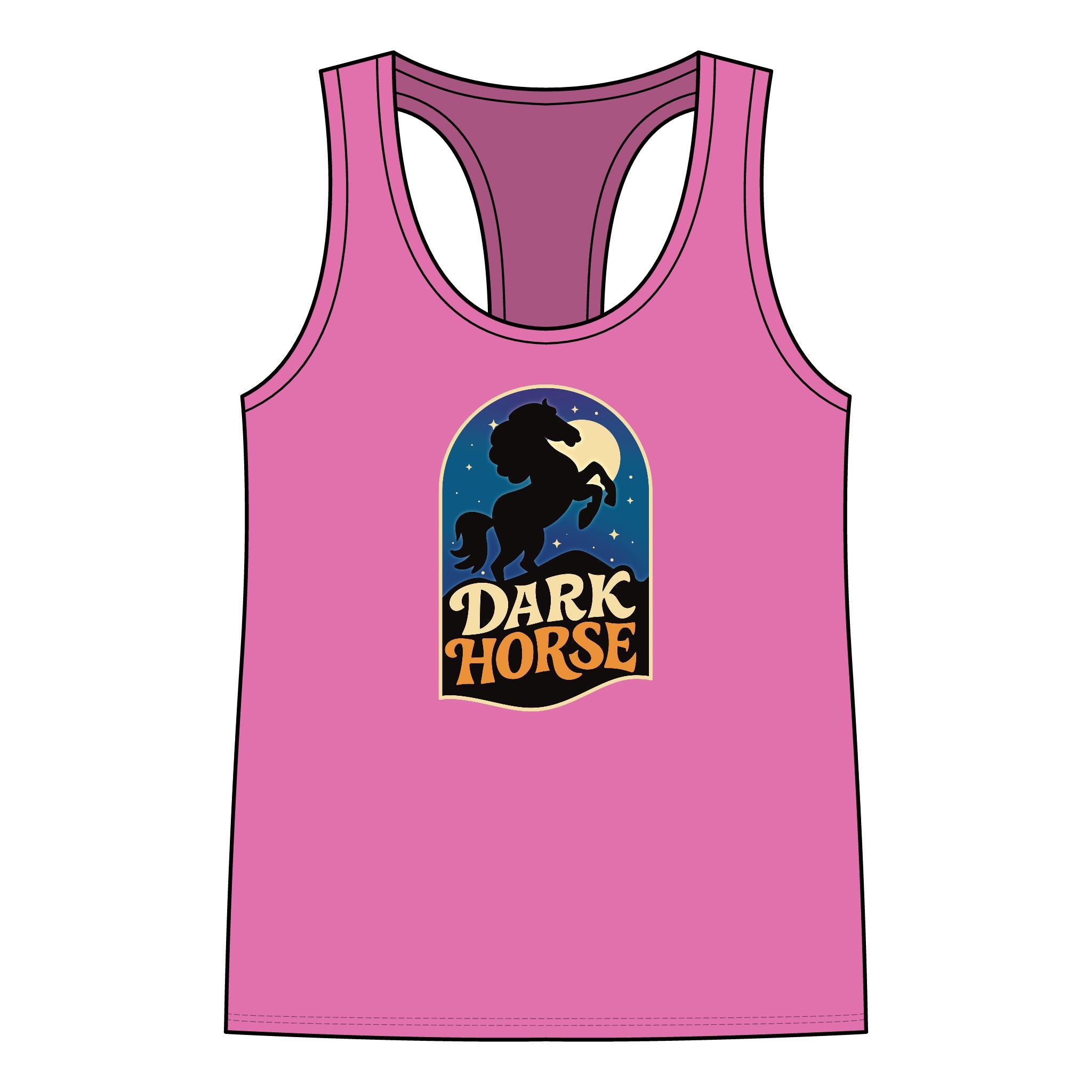 Tank Top Racer Back - Dark Horse