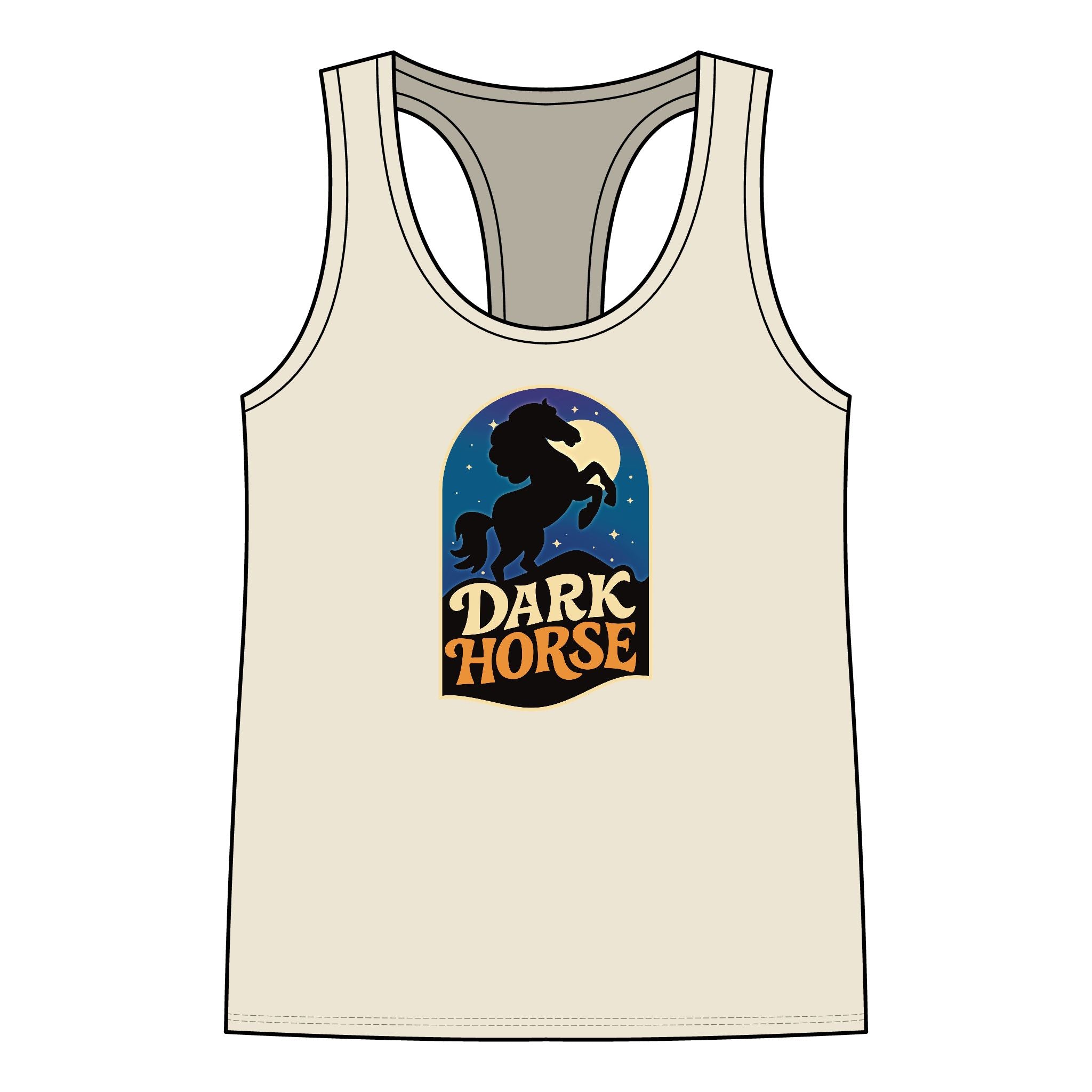 Tank Top Racer Back - Dark Horse