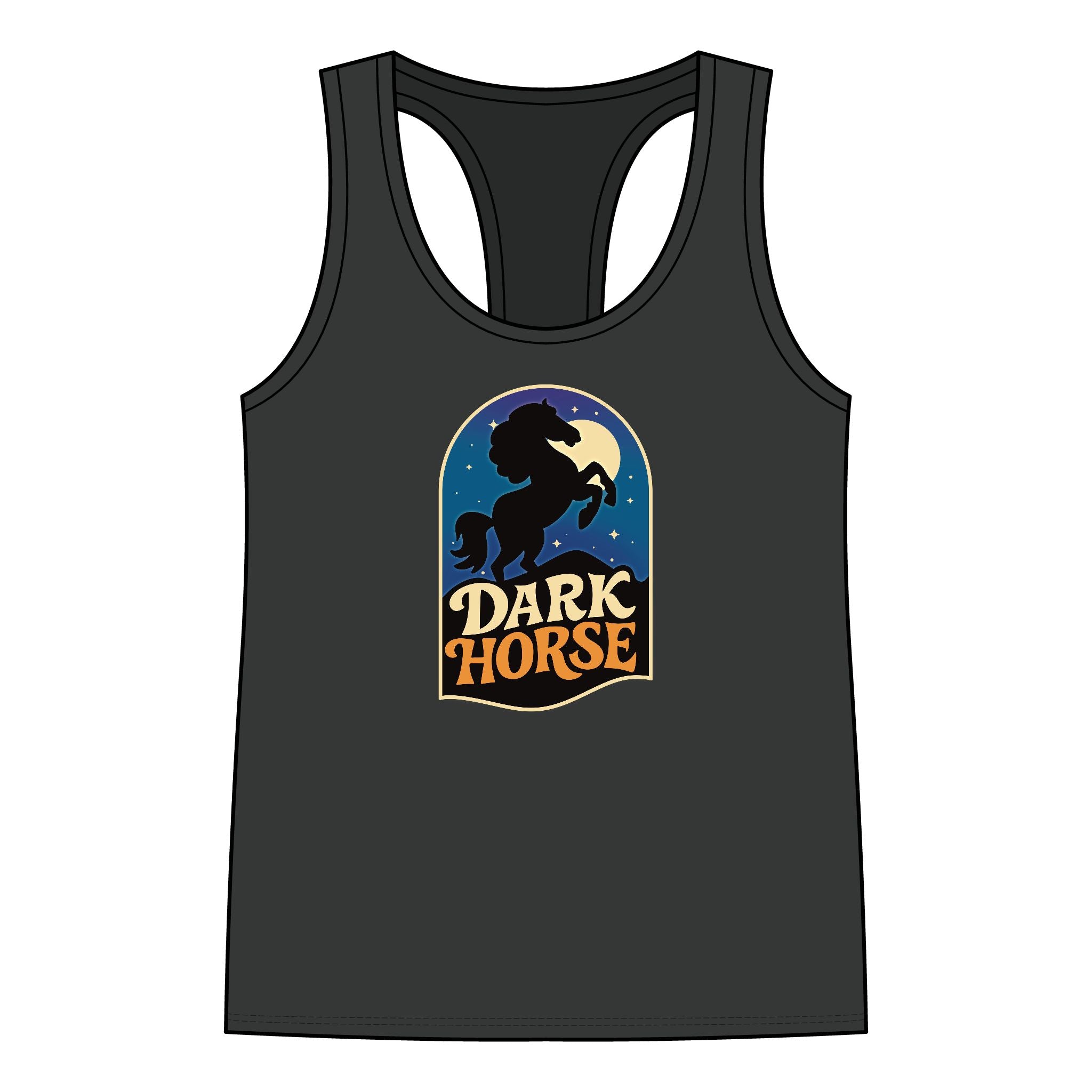 Tank Top Racer Back - Dark Horse