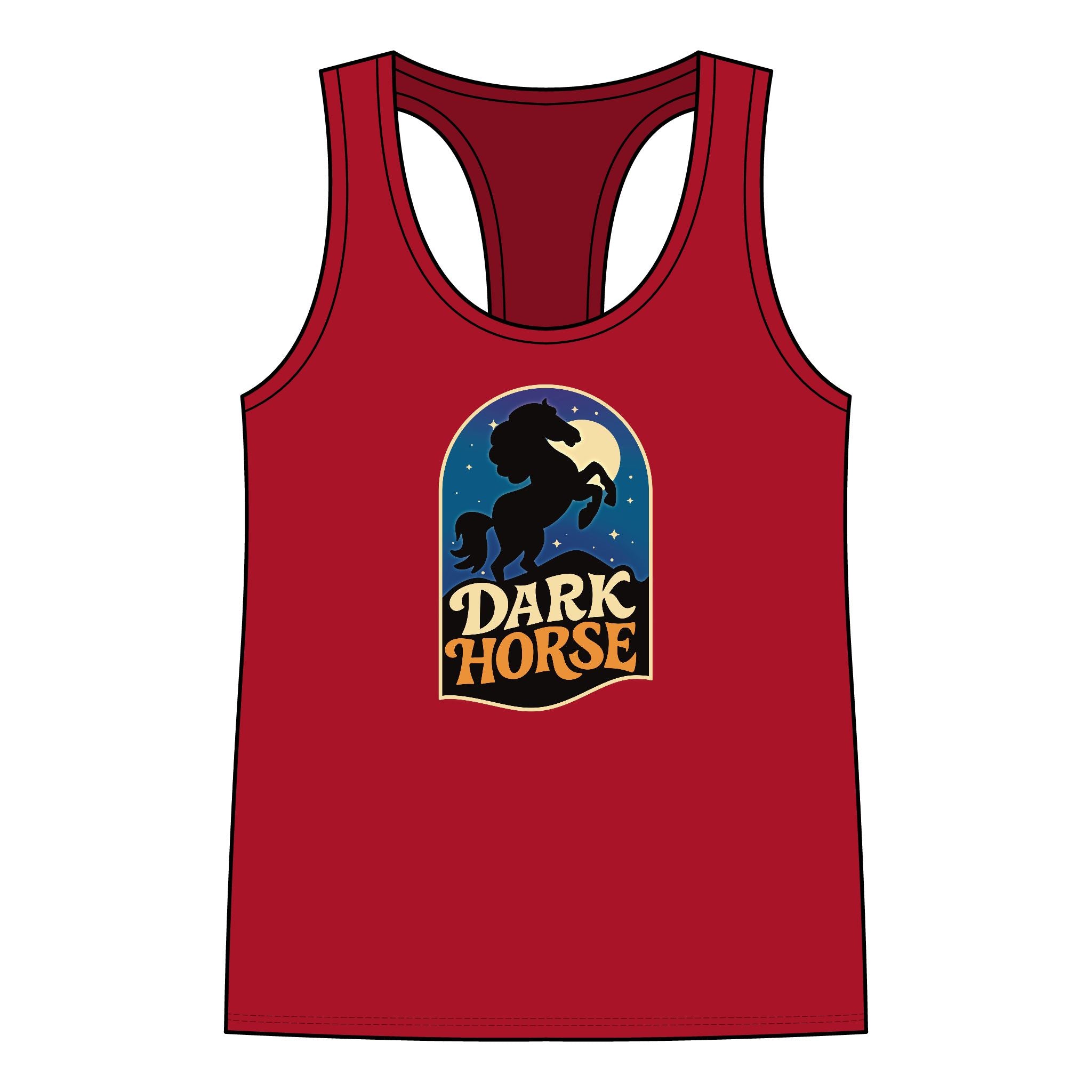 Tank Top Racer Back - Dark Horse