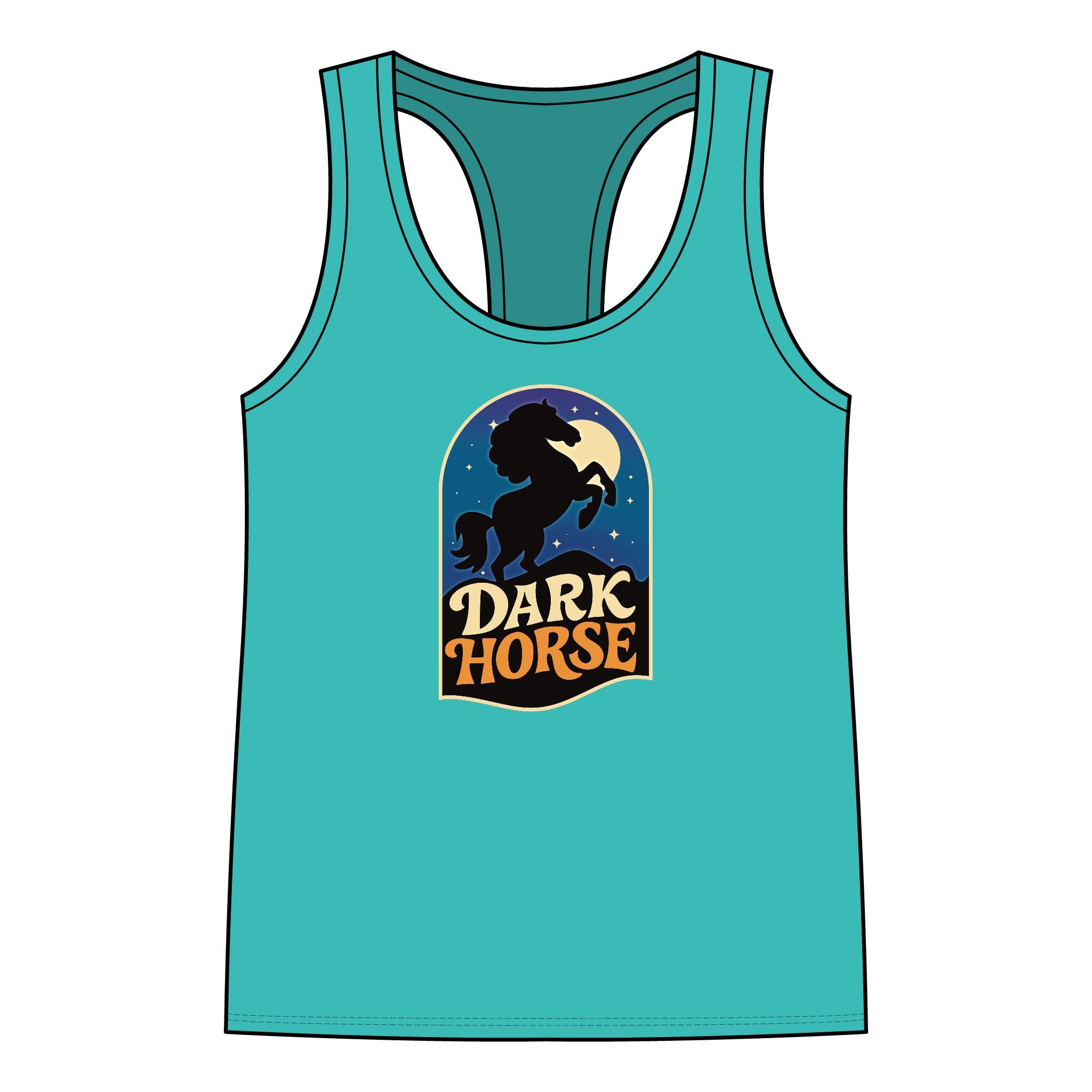 Tank Top Racer Back - Dark Horse