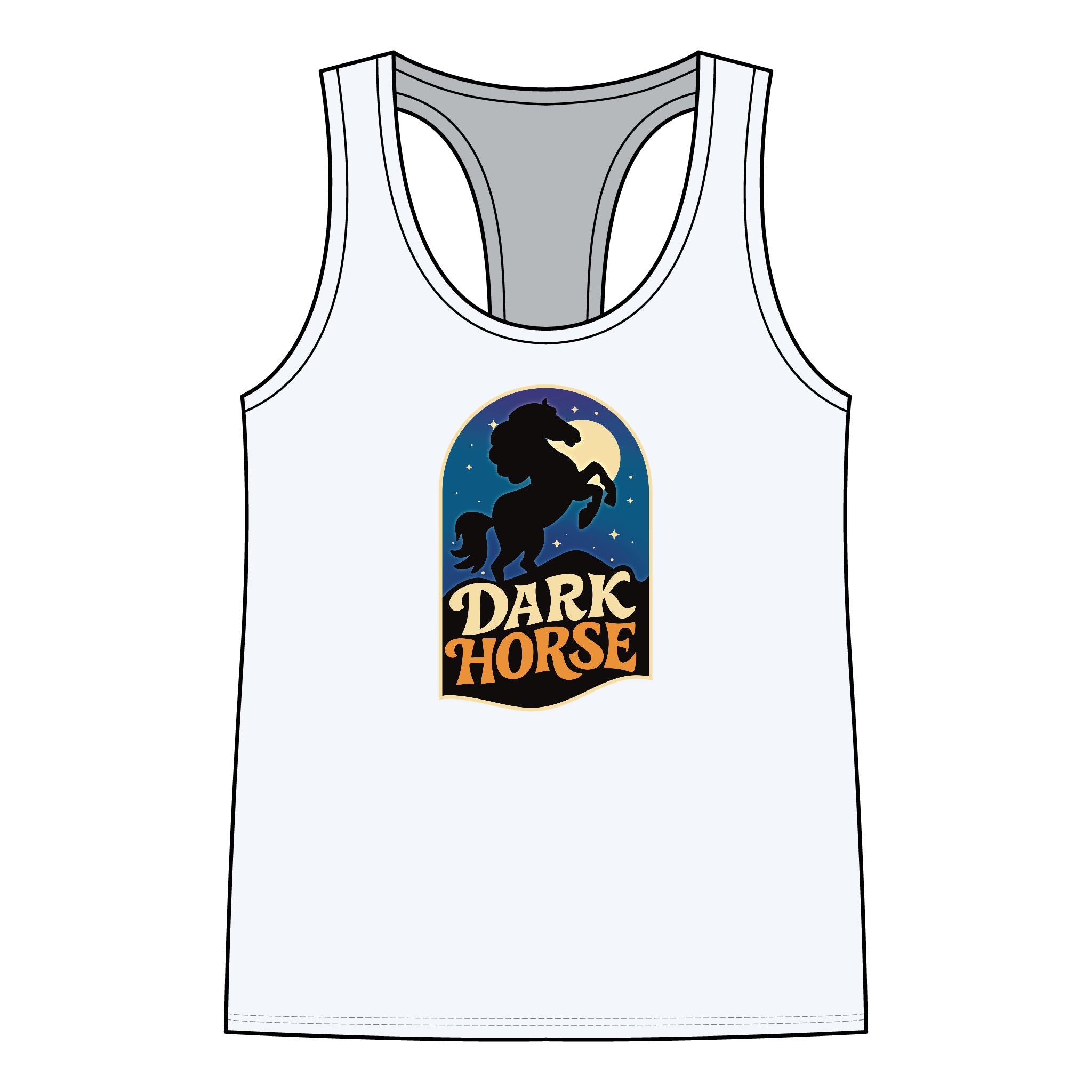 Tank Top Racer Back - Dark Horse