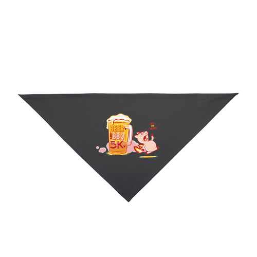 Beer & BBQ Feel the Burn Dog Bandana