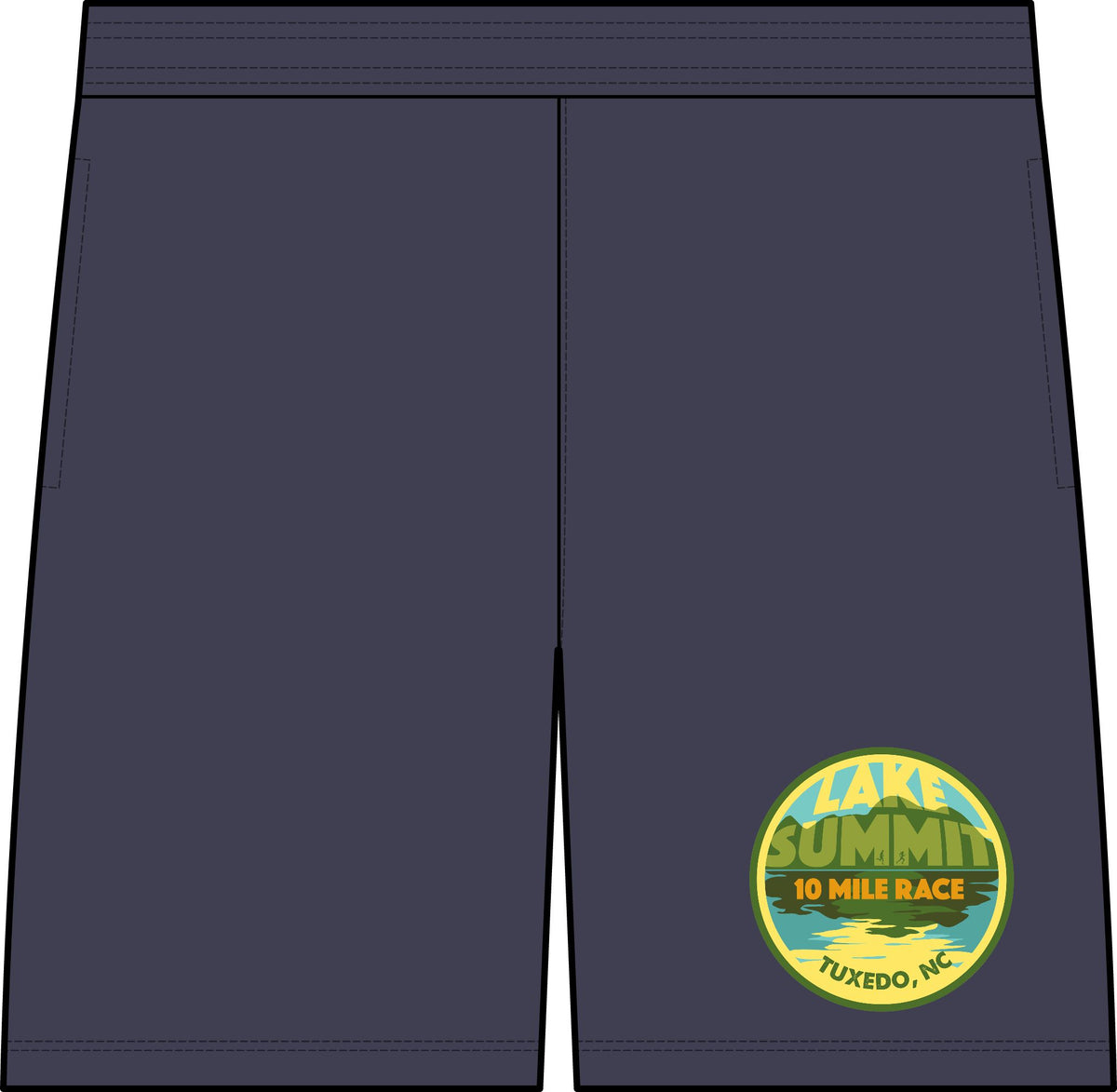 Lake Summit Badge Running Shorts