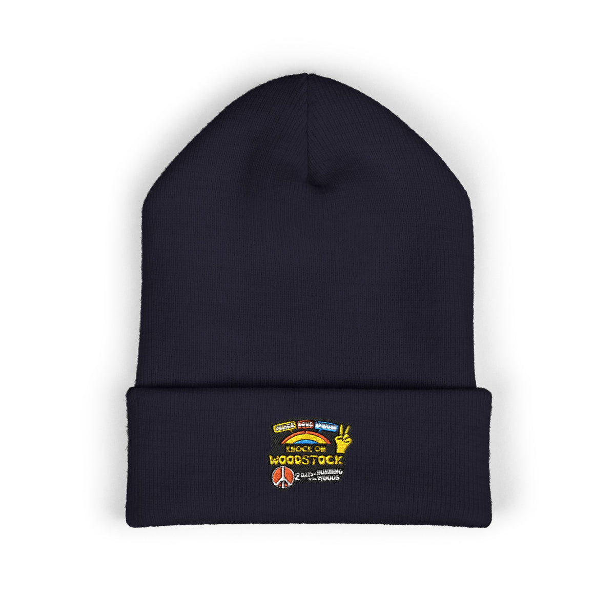Knock on Woodstock Peace Sign Beanie