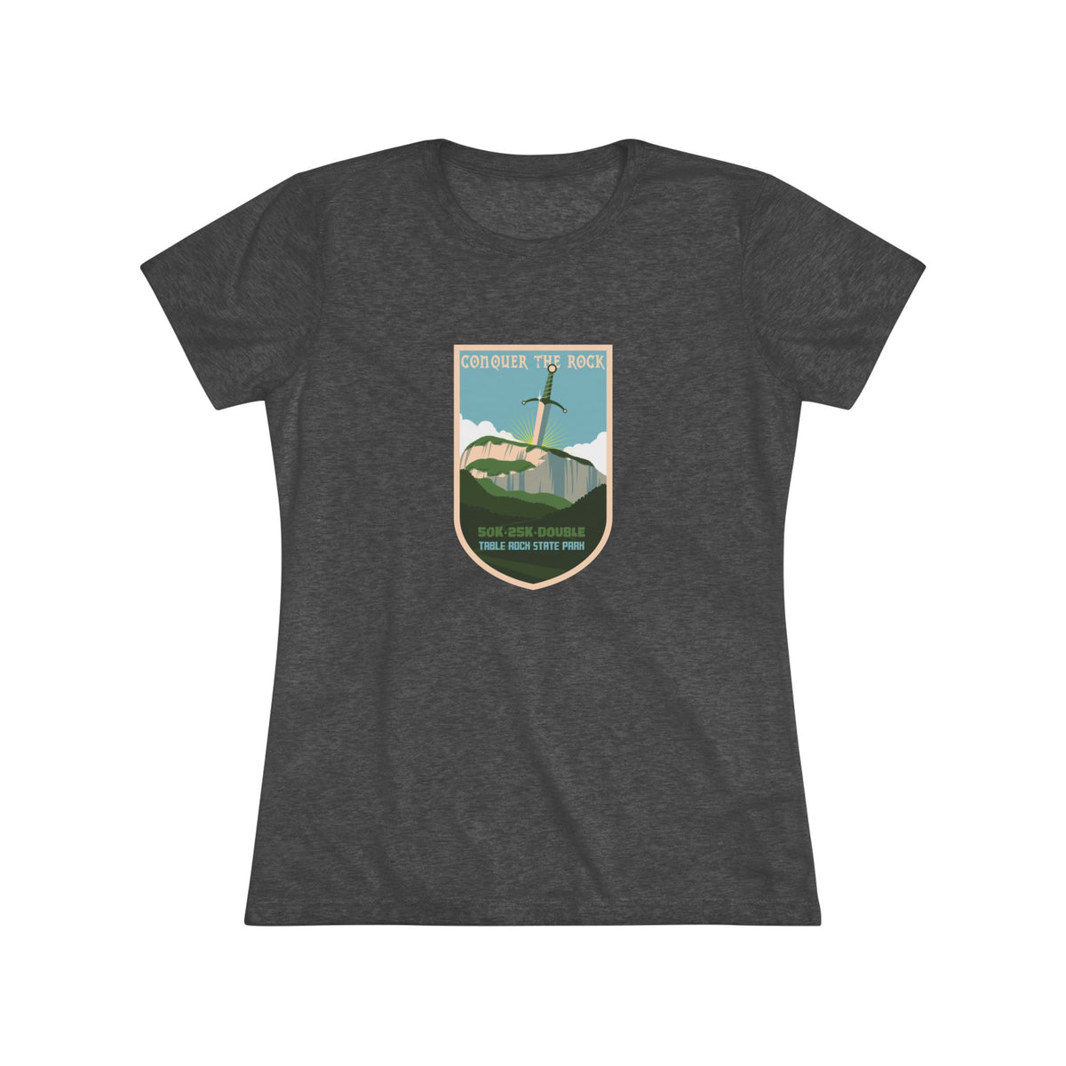 Conquer the Rock Sword in the Rock Women's Tee