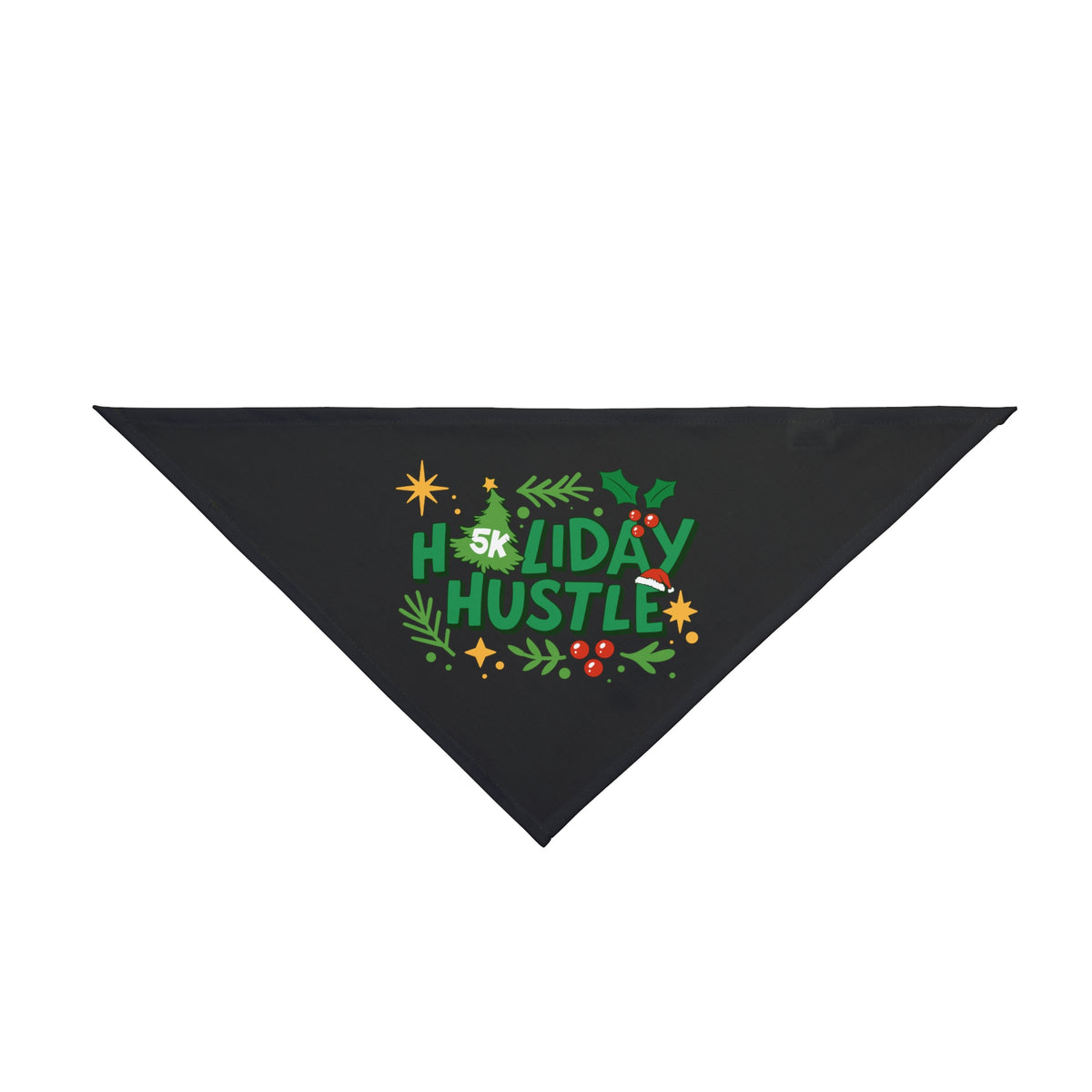 Holiday Hustle Holly Script Dog Bandana