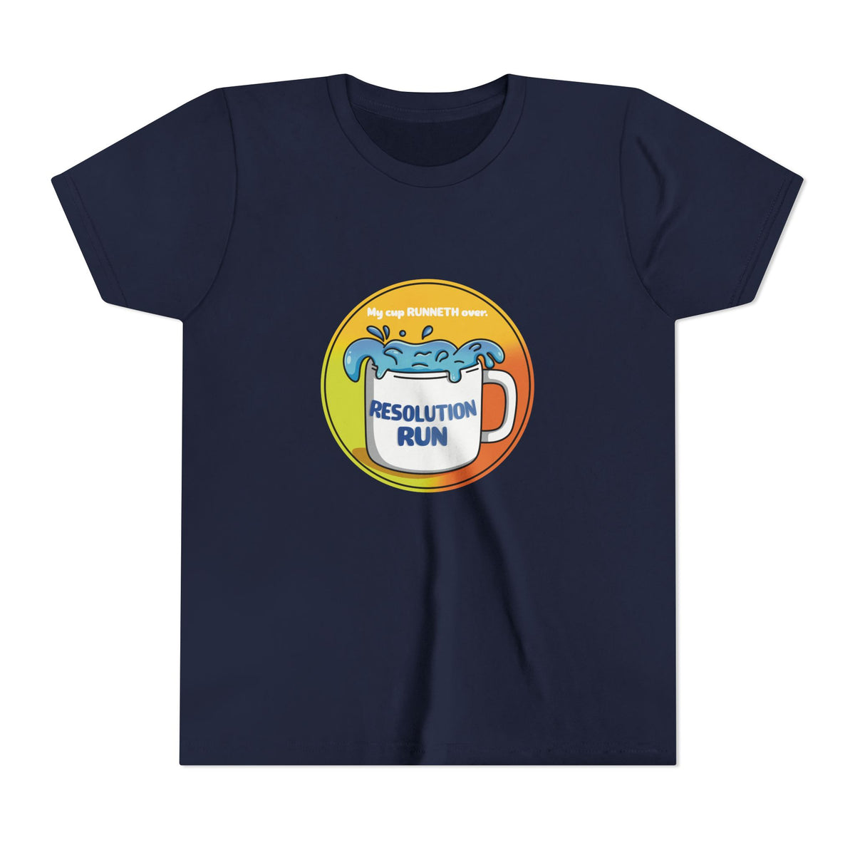 Resolution Run Coffee Badge Youth Tee