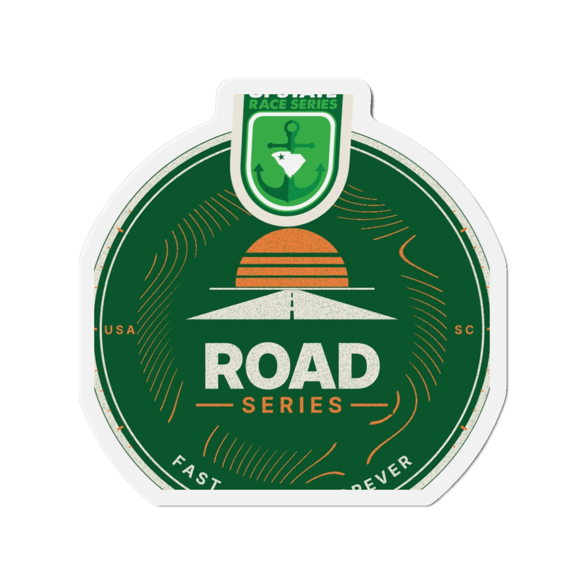 Upstate Road Series Crest Magnet