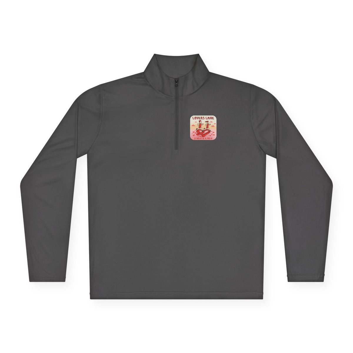 Lovers Lane Heart Badge Quarter-Zip