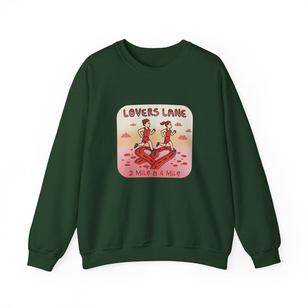 Lovers Lane Heart Badge Crewneck