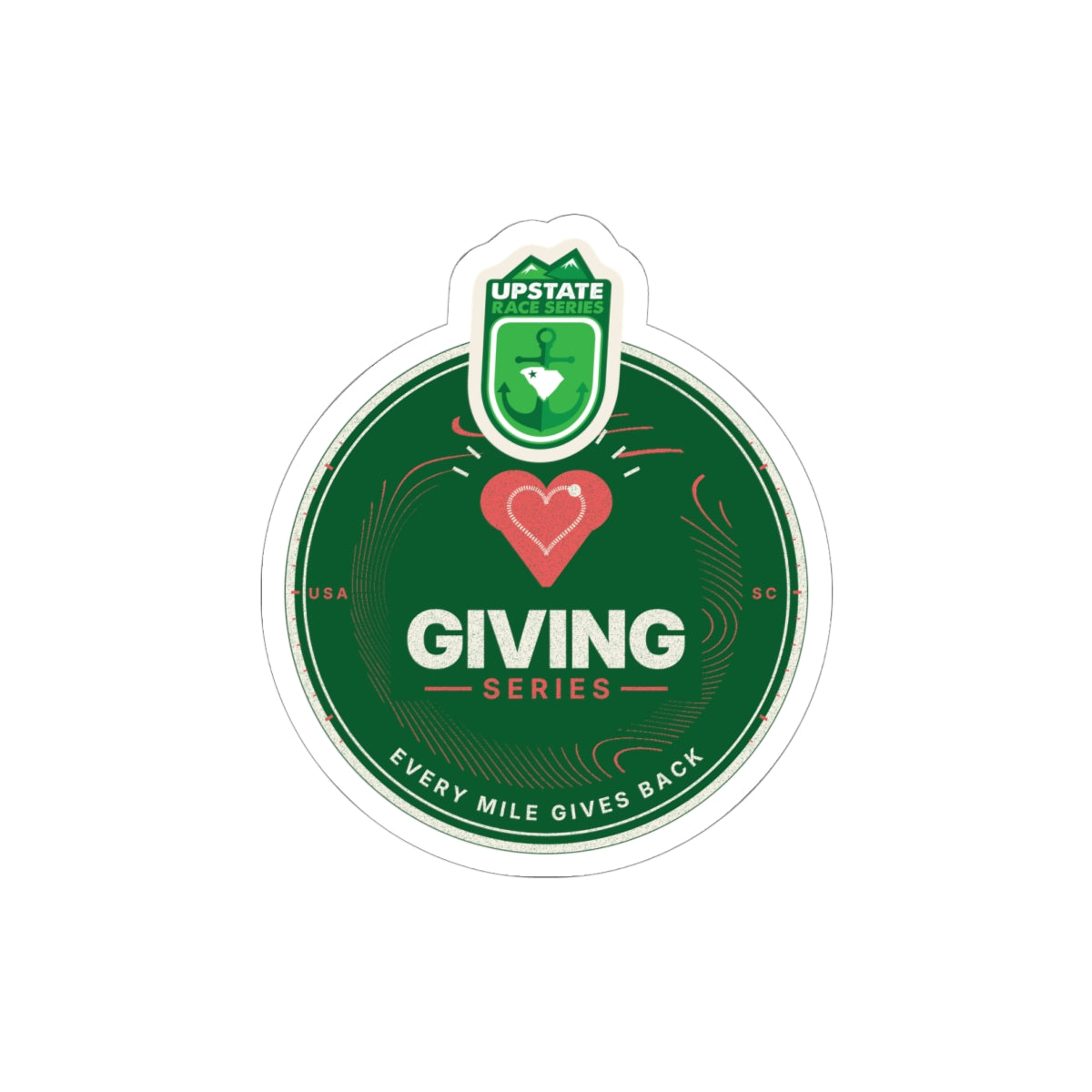 Upstate Giving Series Crest Sticker