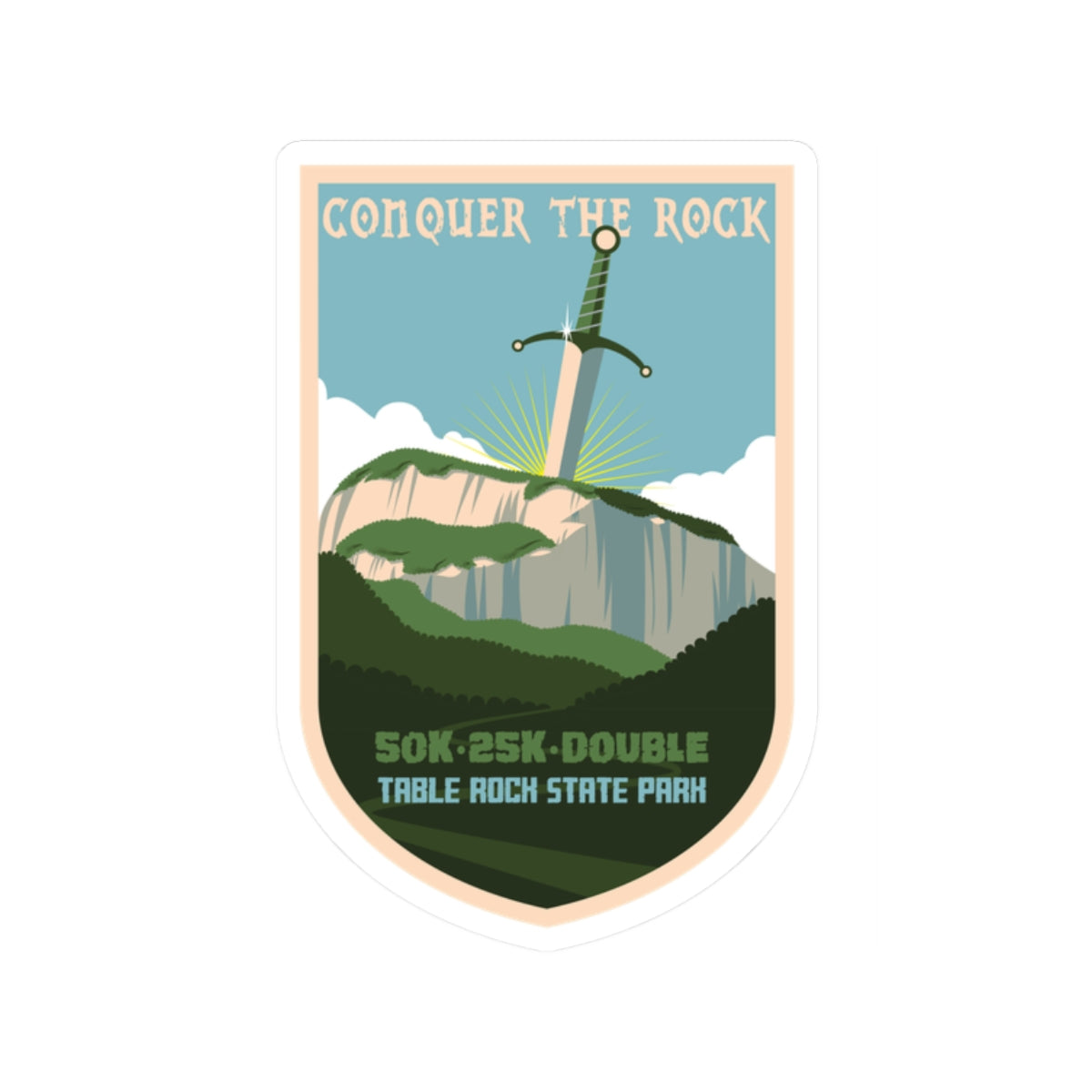 Conquer the Rock Sword in the Rock Sticker