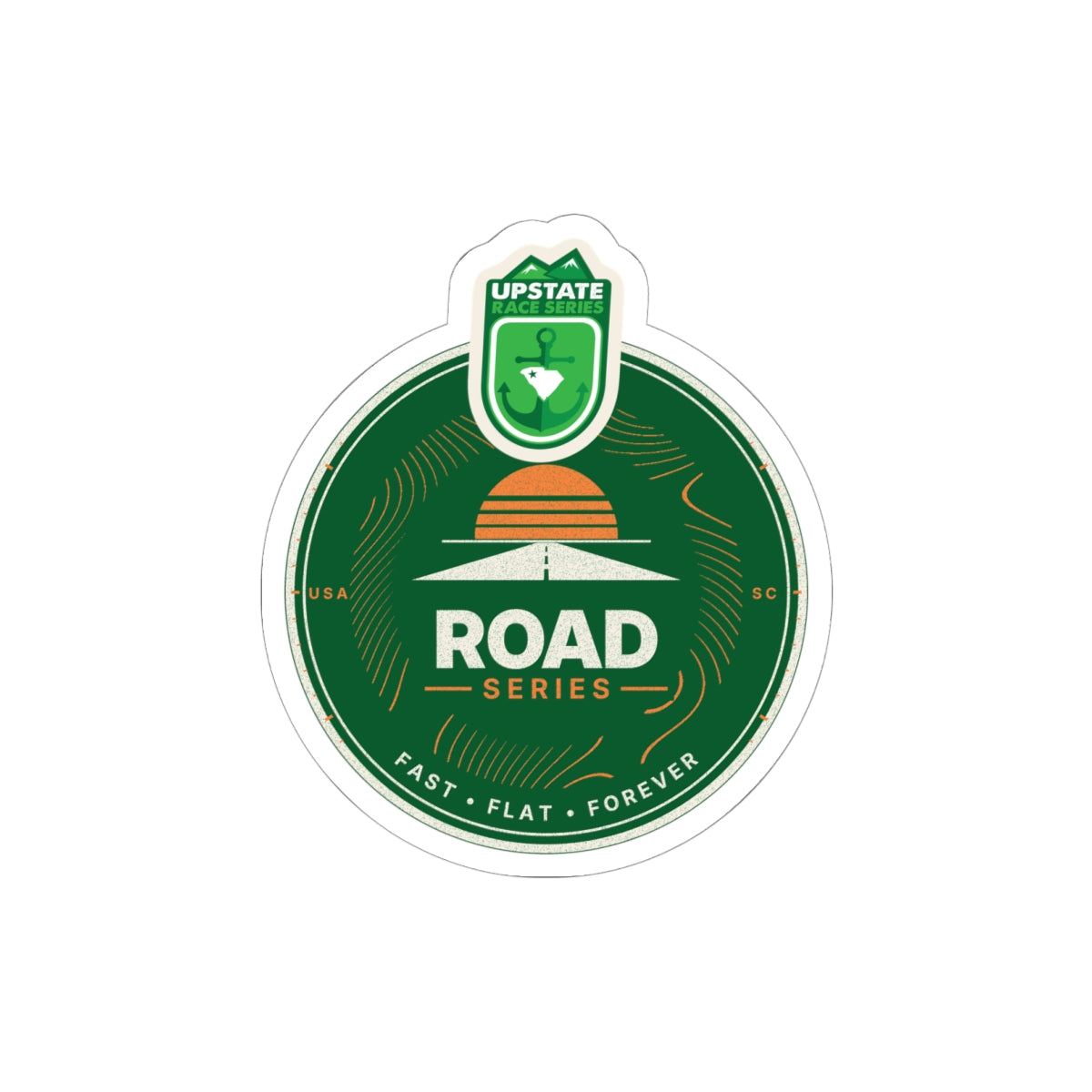 Upstate Road Series Crest Sticker