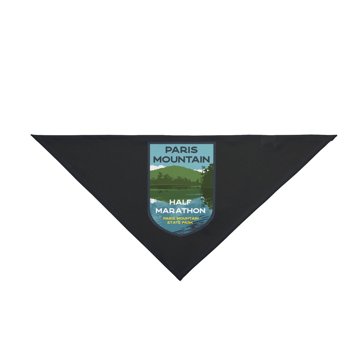 Paris Mountain Lake Badge Dog Bandana