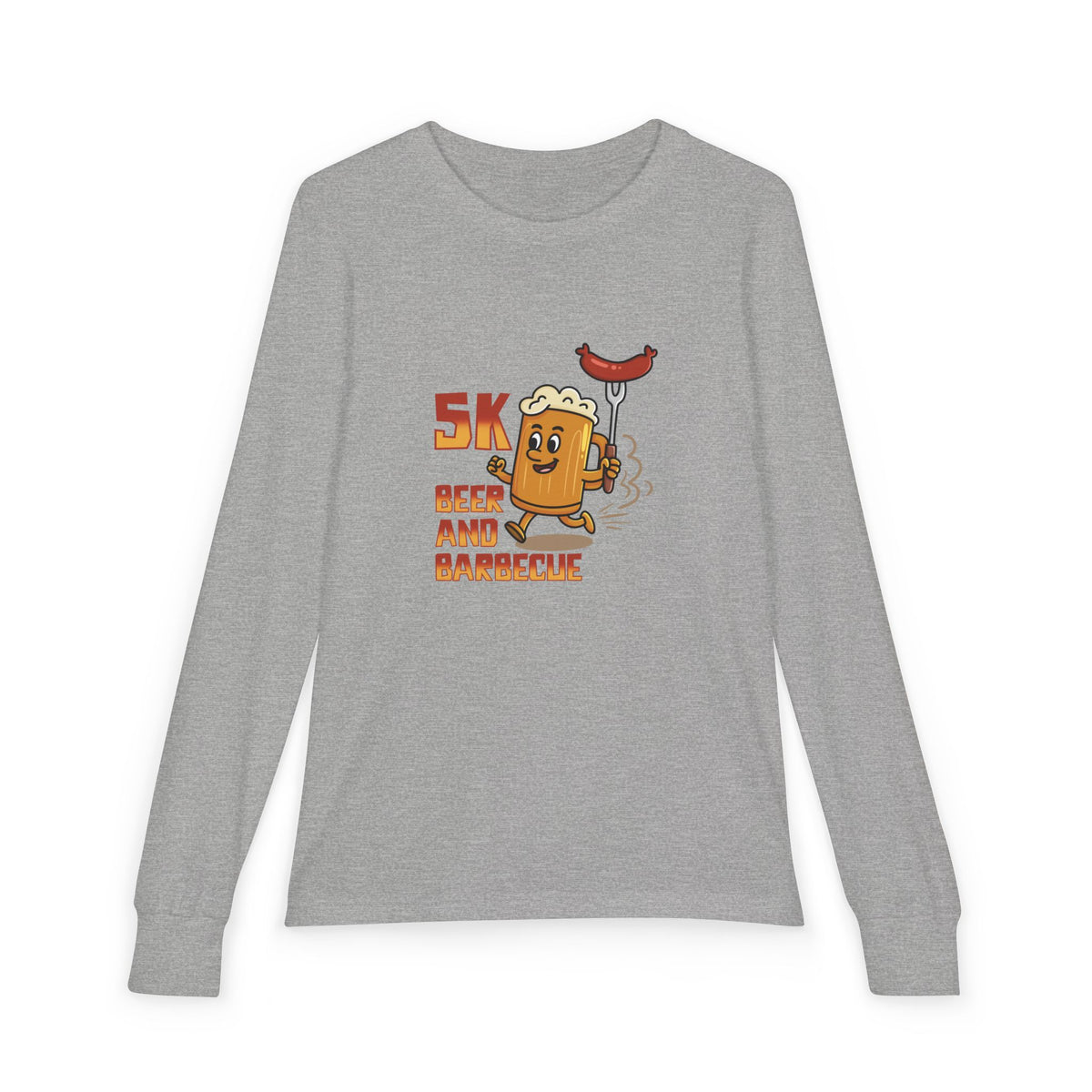 Beer & BBQ Sausage Mug Youth Long Sleeve