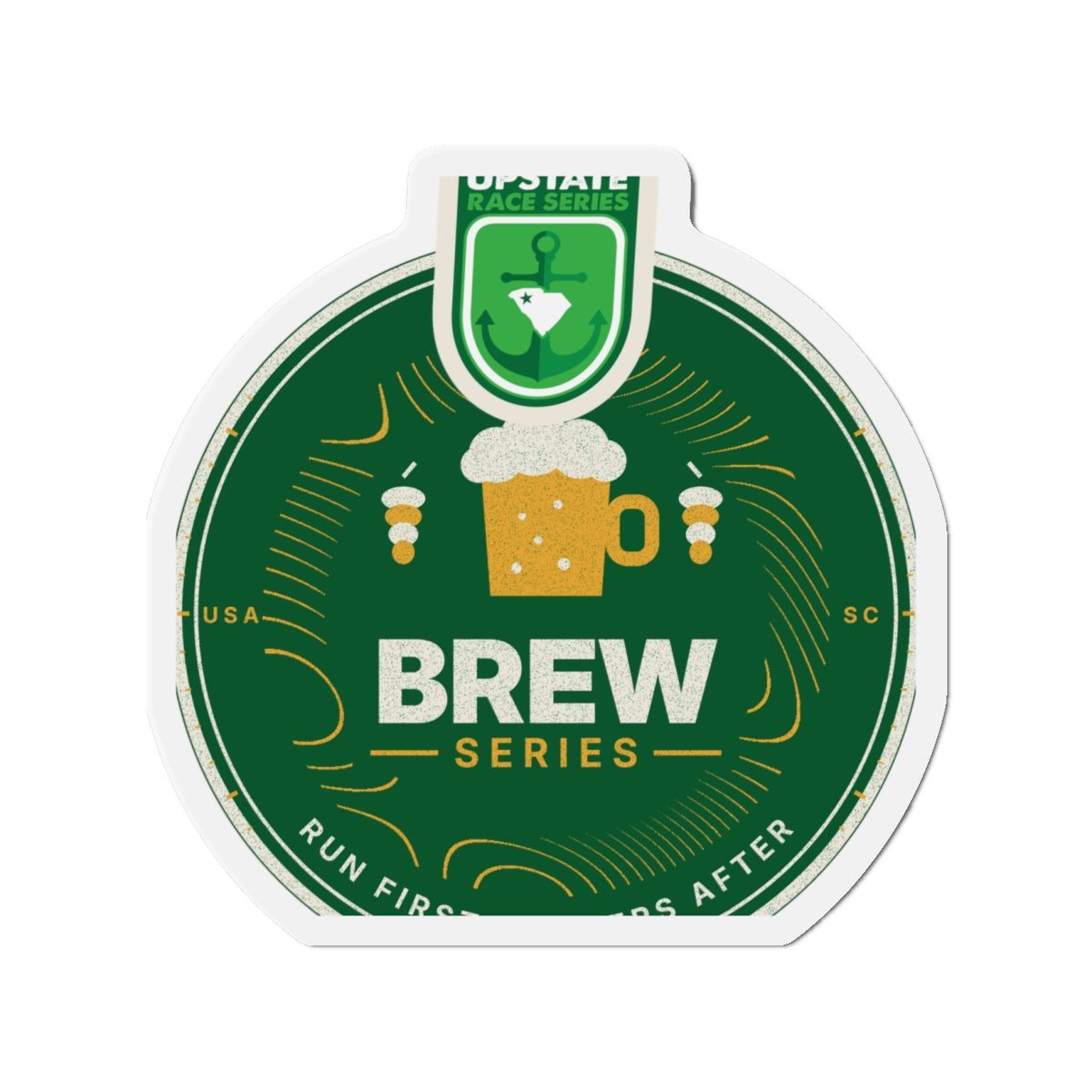 Upstate Brew Series Crest Magnet