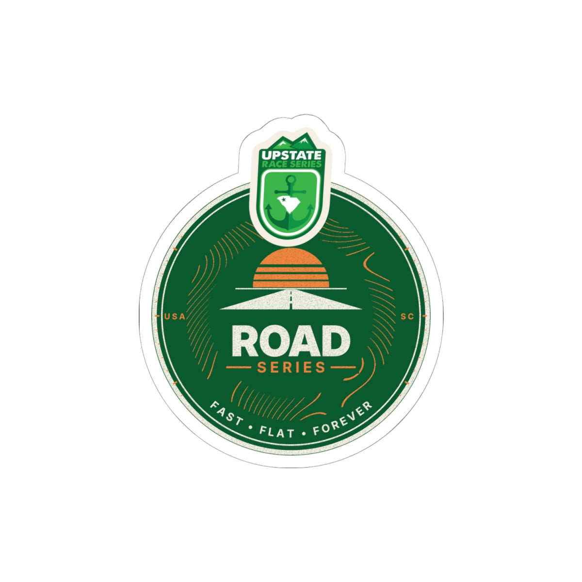 Upstate Road Series Crest Sticker