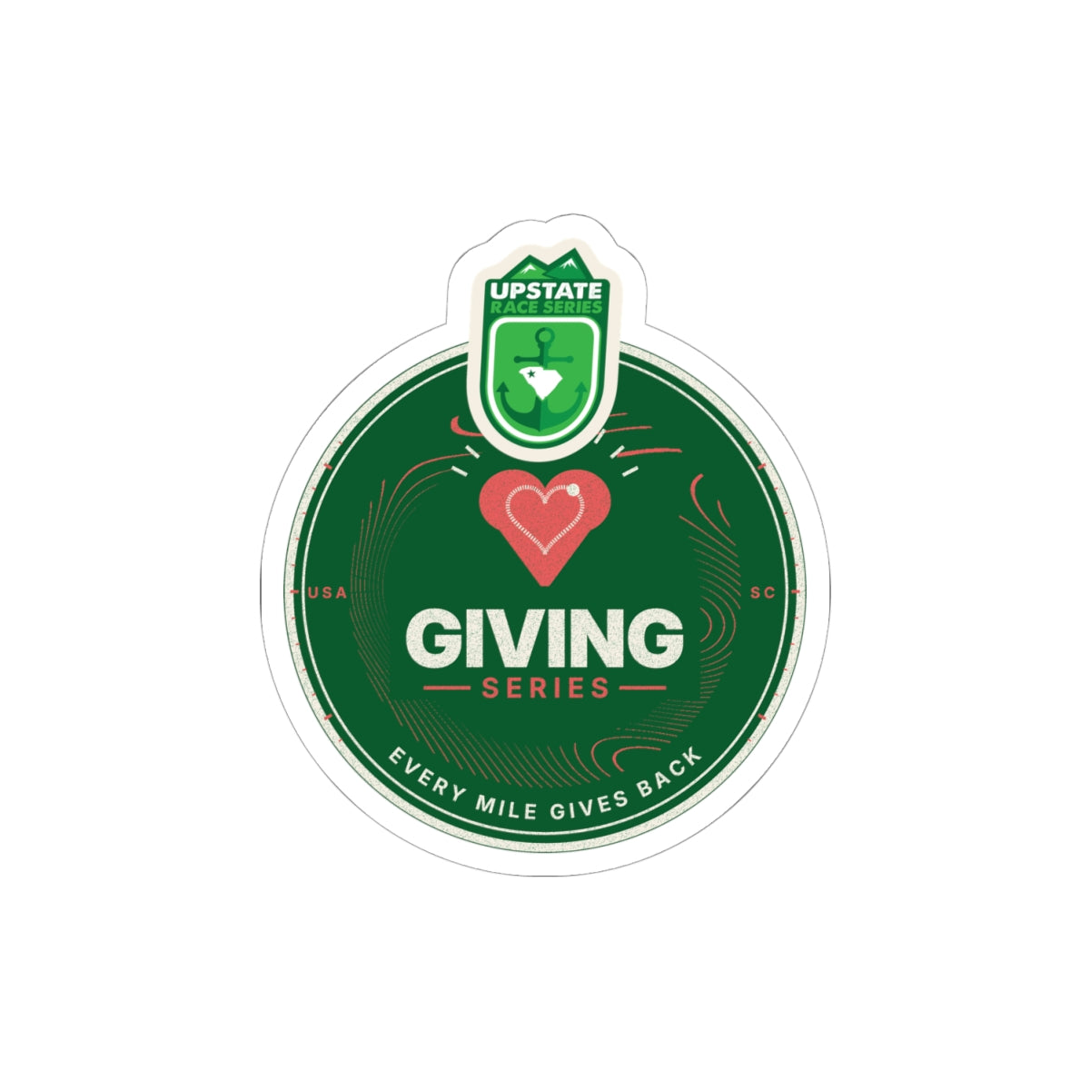Upstate Giving Series Crest Sticker