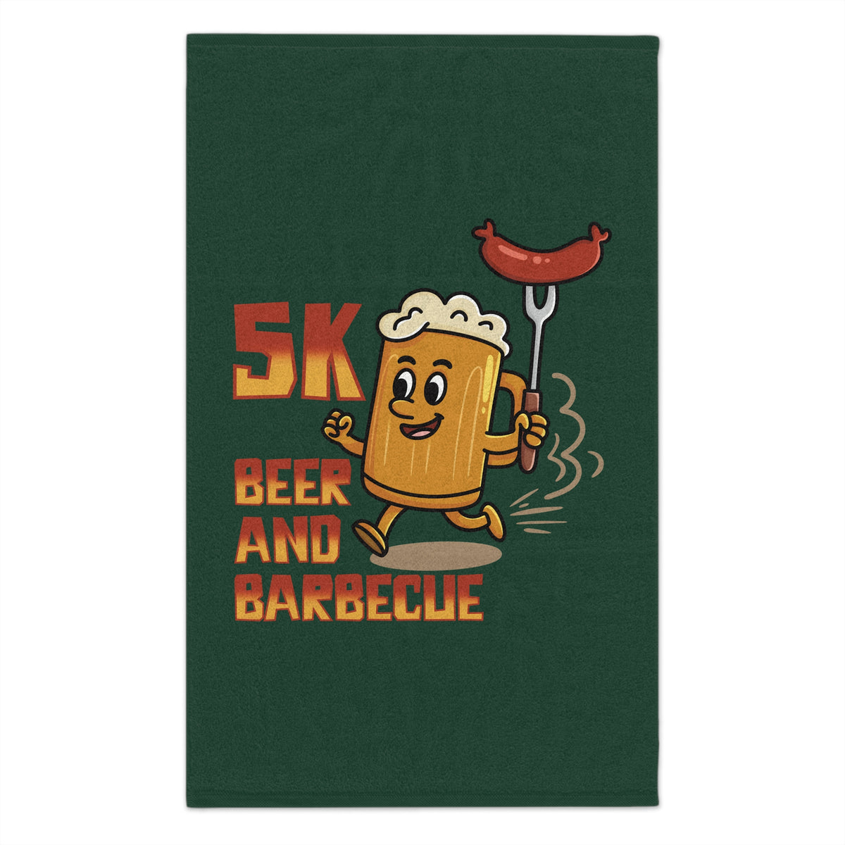 Beer & BBQ Sausage Mug Rally Towel