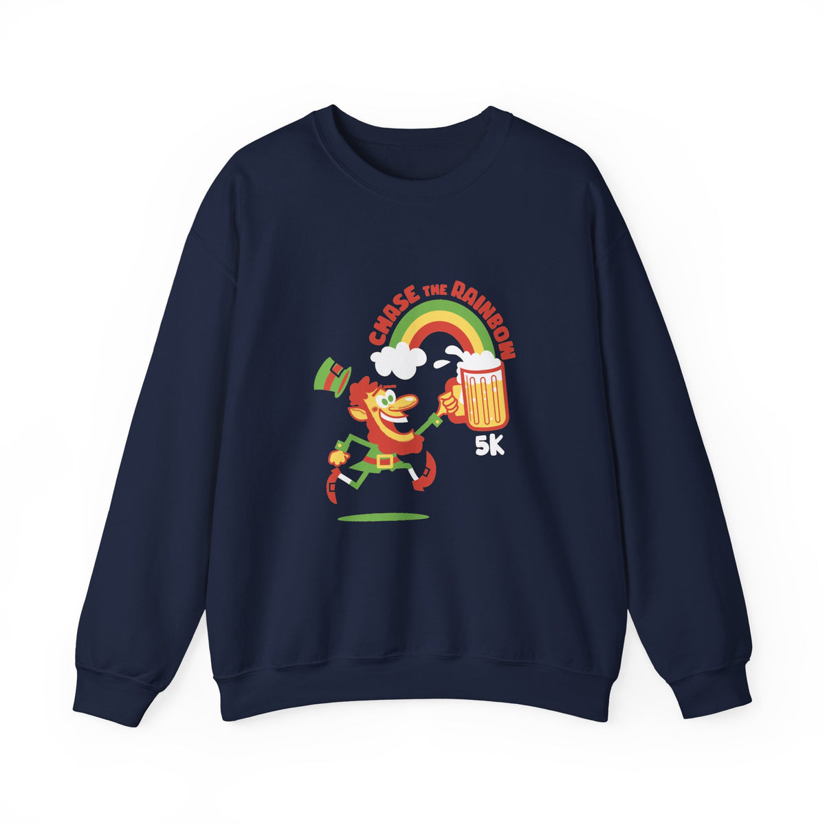 Chase the Rainbow Leprechaun Crewneck