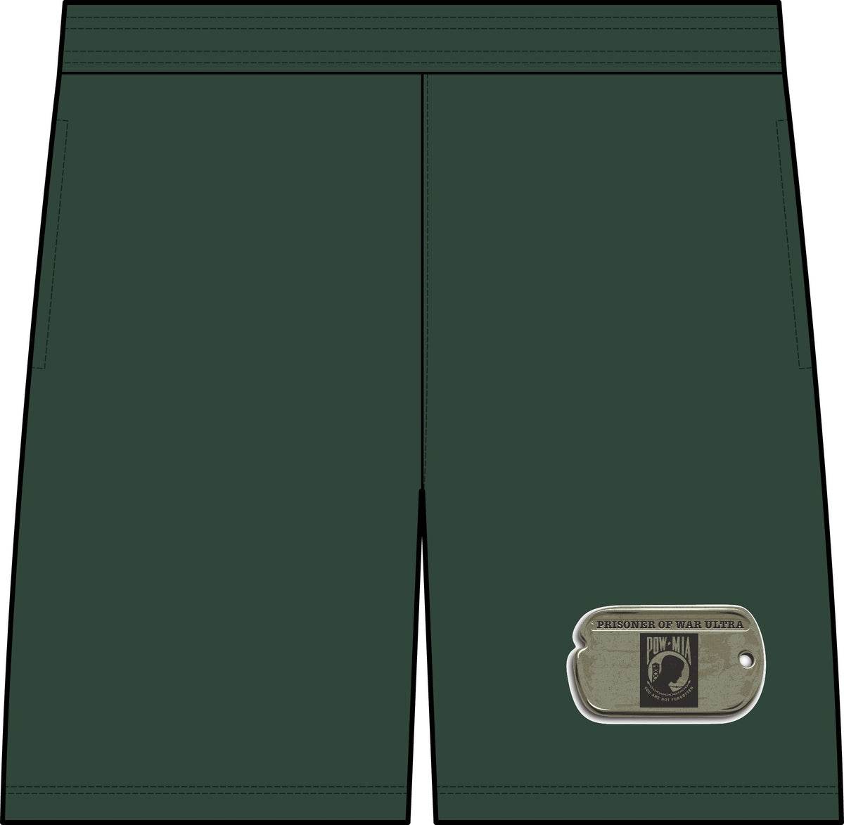 Prisoner of War Dog Tag Running Shorts