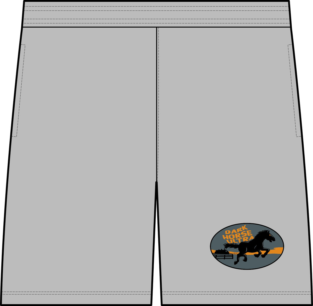 Dark Horse Running Horse Running Shorts