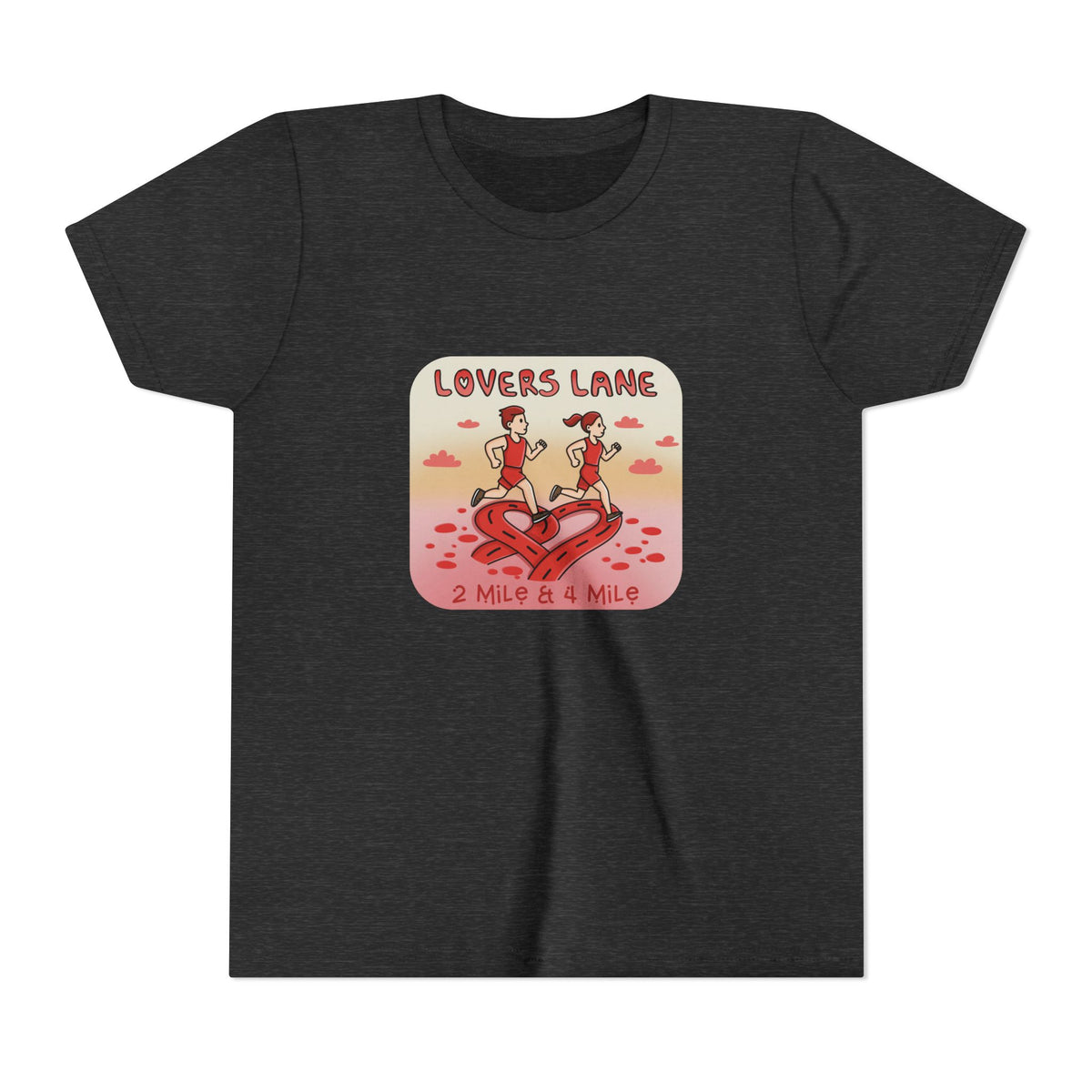 Lovers Lane Heart Badge Youth Tee