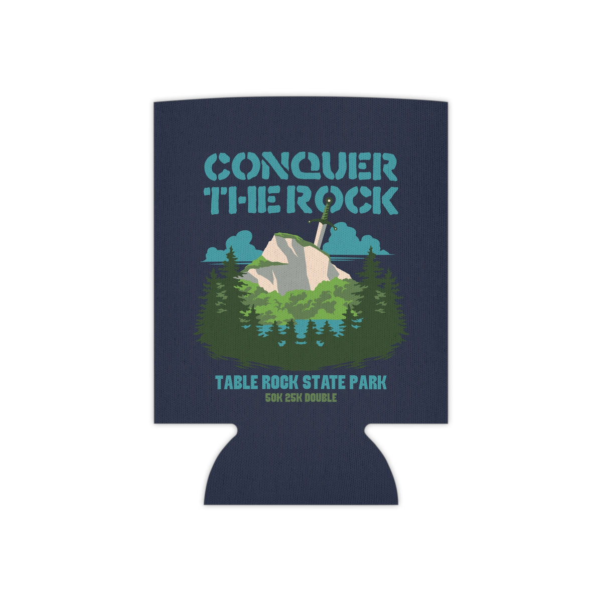 Conquer the Rock Forest Can Cooler