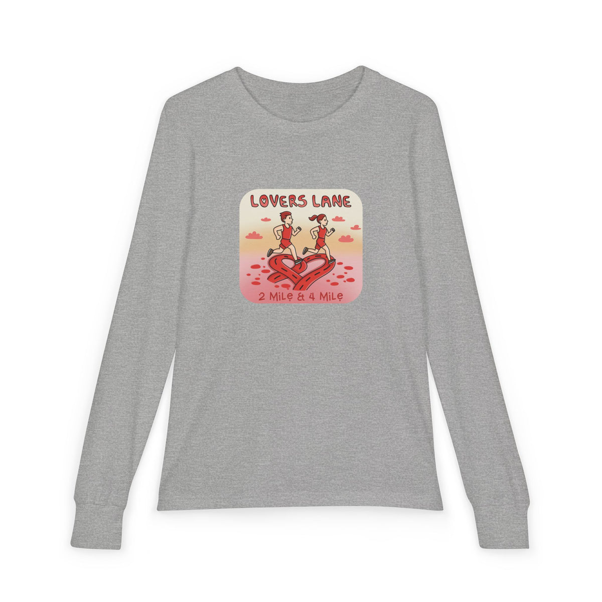 Lovers Lane Heart Badge Youth Long Sleeve