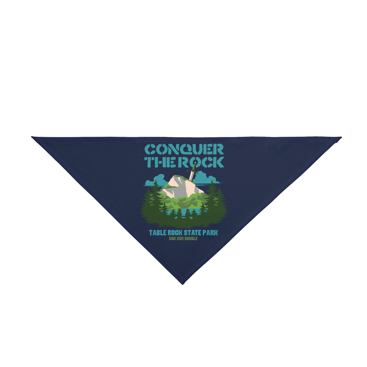 Conquer the Rock Forest Dog Bandana