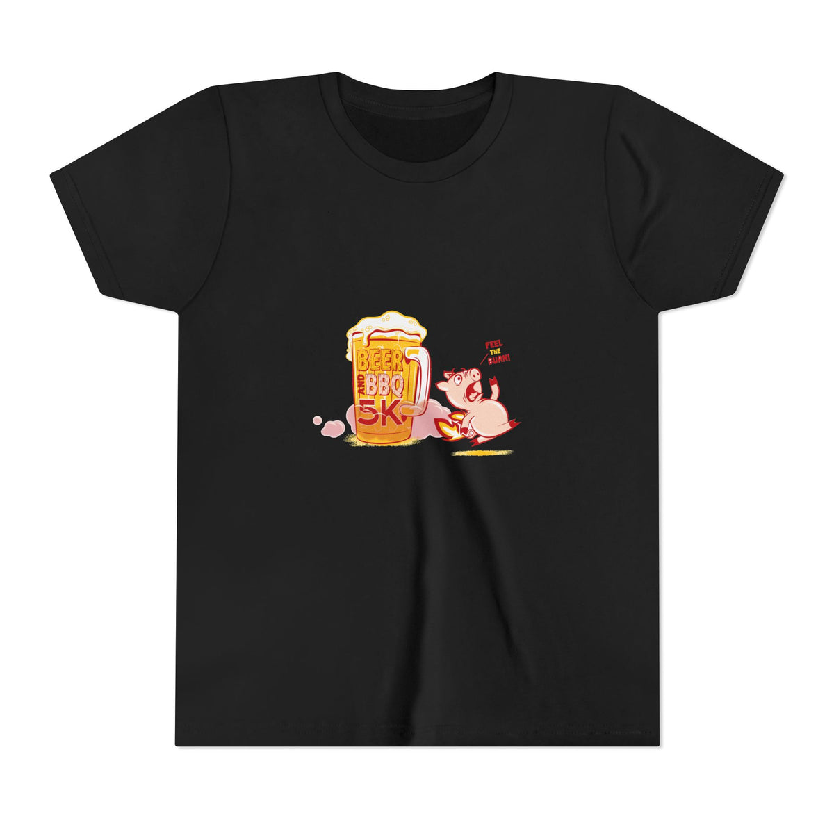 Beer & BBQ Feel the Burn Youth Tee
