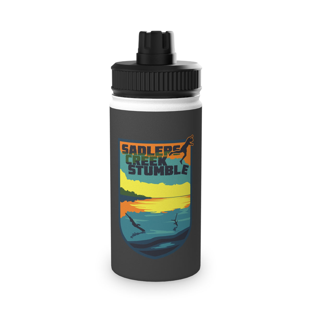Sadlers Creek Sunset Badge Water Bottle