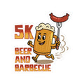Beer & BBQ Sausage Mug Sticker